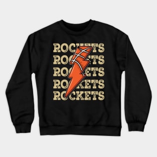 Funny Sports Rockets Proud Name Basketball Classic Crewneck Sweatshirt